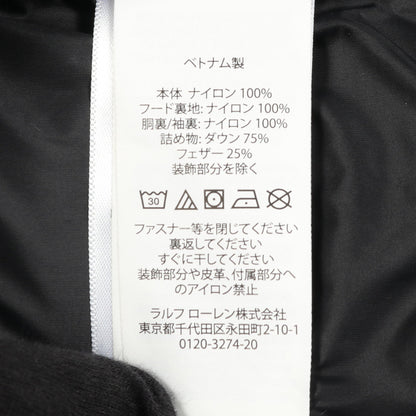 キッズ ダウンコート ナイロン ブラック フード付き ポロラルフローレン アウター Polo Ralph Lauren