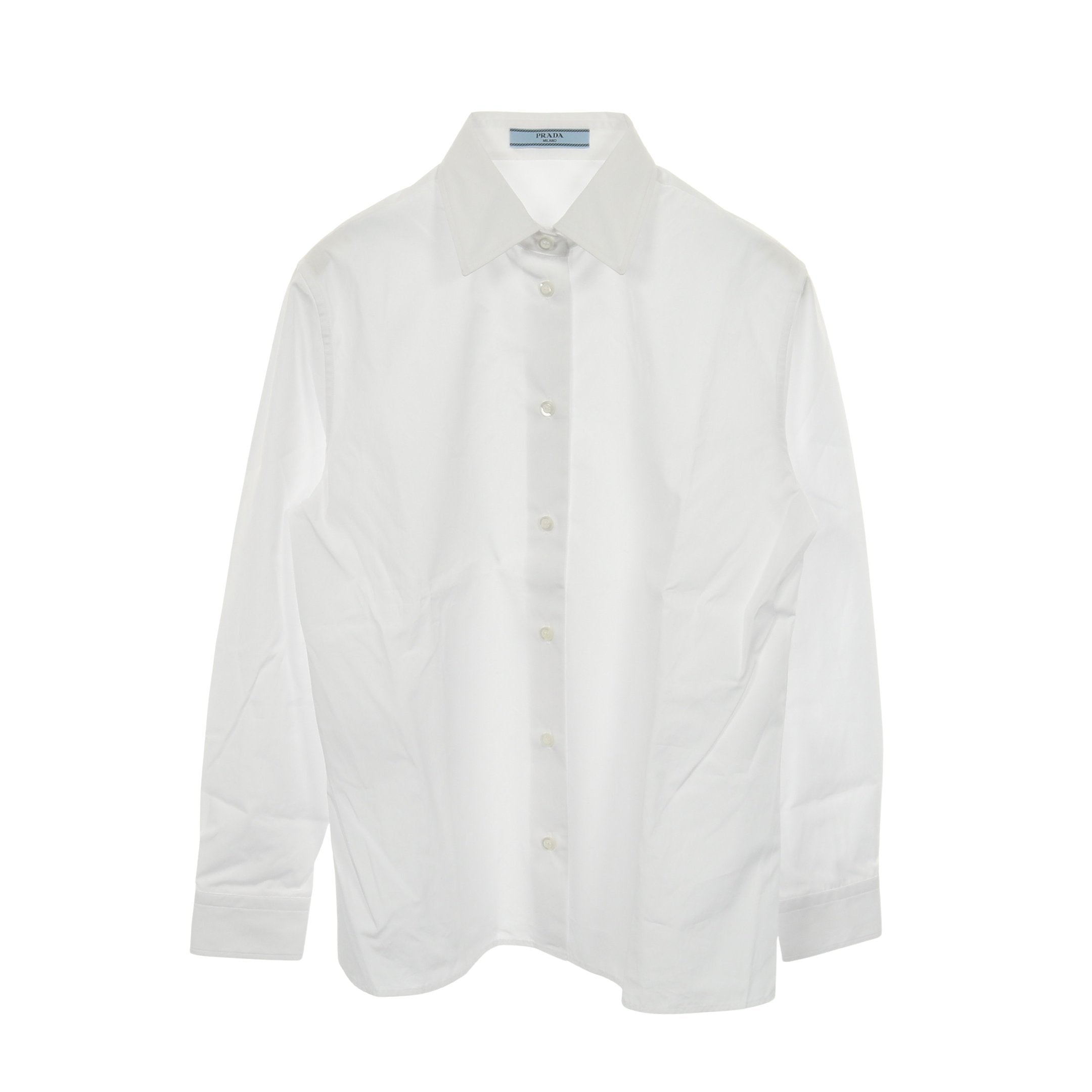 シャツ コットン ホワイト プラダ – RECLO