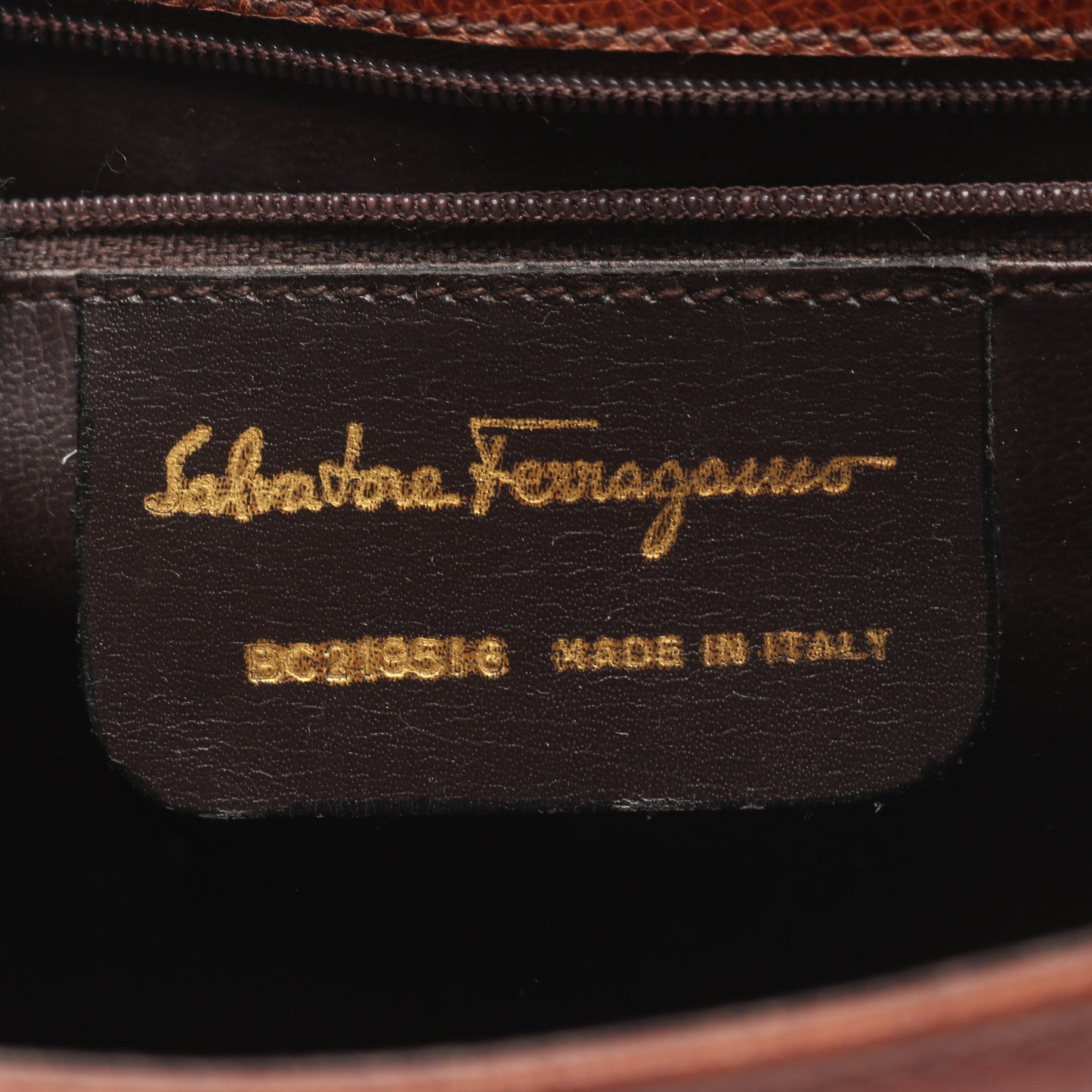 ガンチーニ ショルダーバッグ レザー ブラウン サルヴァトーレフェラガモ バッグ Salvatore Ferragamo