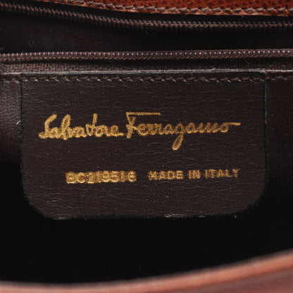 ガンチーニ ショルダーバッグ レザー ブラウン サルヴァトーレフェラガモ バッグ Salvatore Ferragamo
