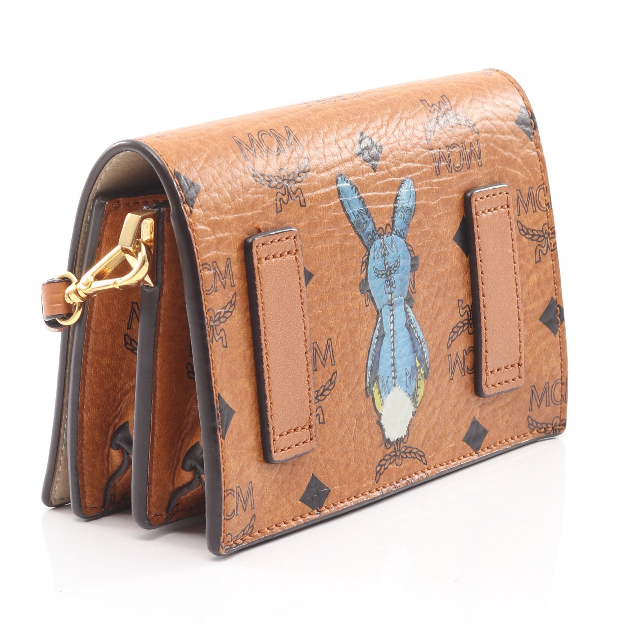 ラビット ヴィセトス ショルダーバッグ PVC レザー ライトブラウン