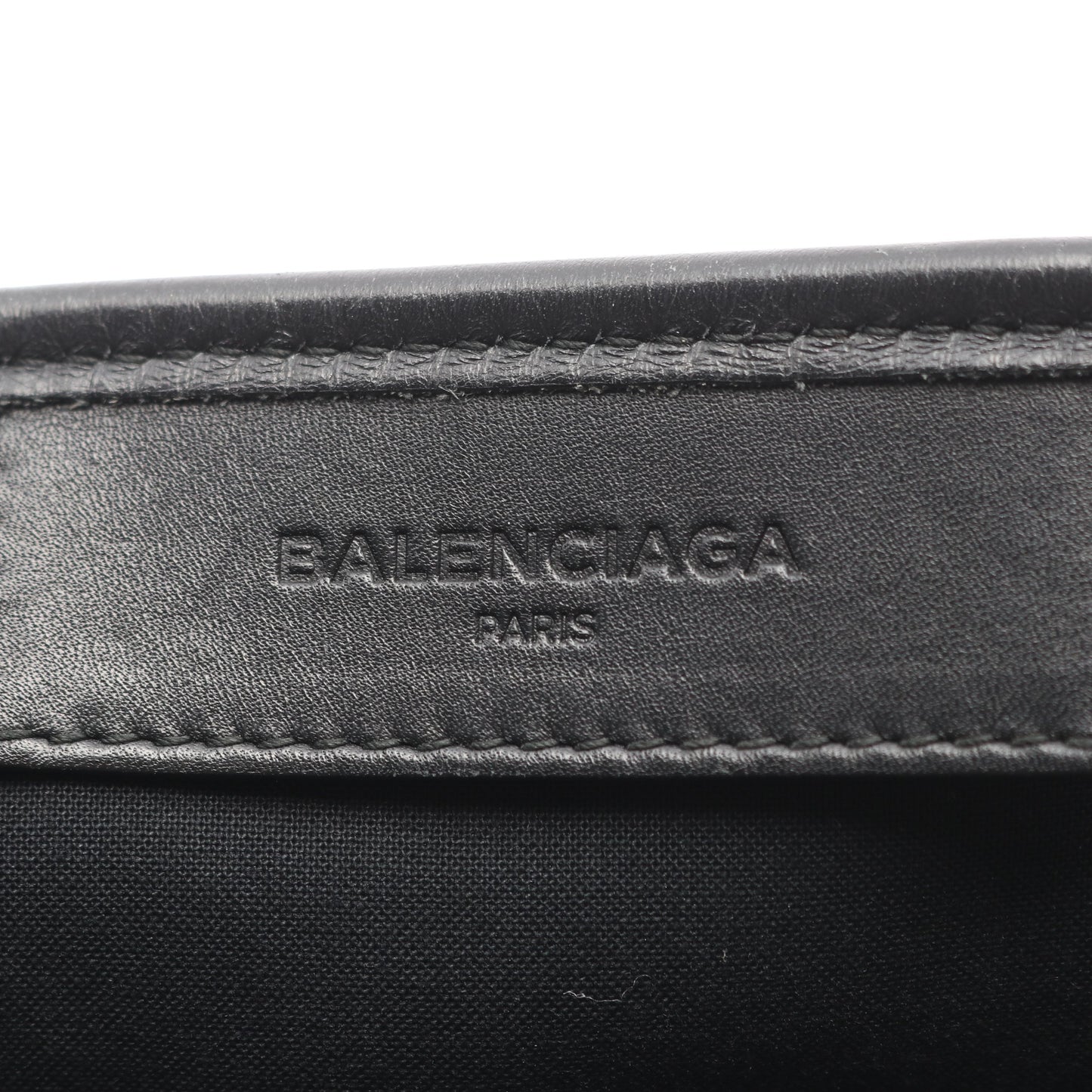 ネイビーカバ XS ハンドバッグ キャンバス レザー ブラック 2WAY バレンシアガ バッグ BALENCIAGA