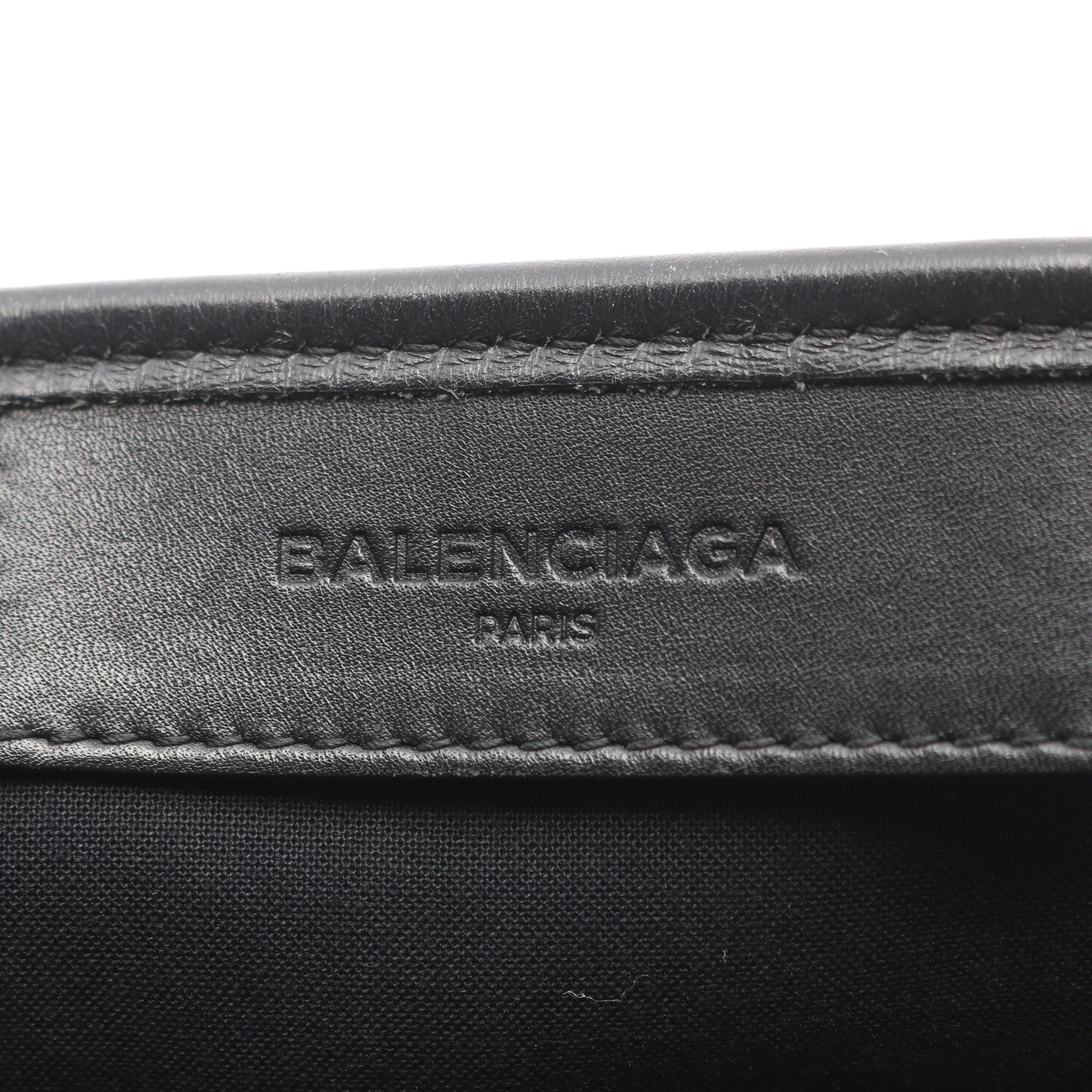 ネイビーカバ XS ハンドバッグ キャンバス レザー ブラック 2WAY バレンシアガ バッグ BALENCIAGA