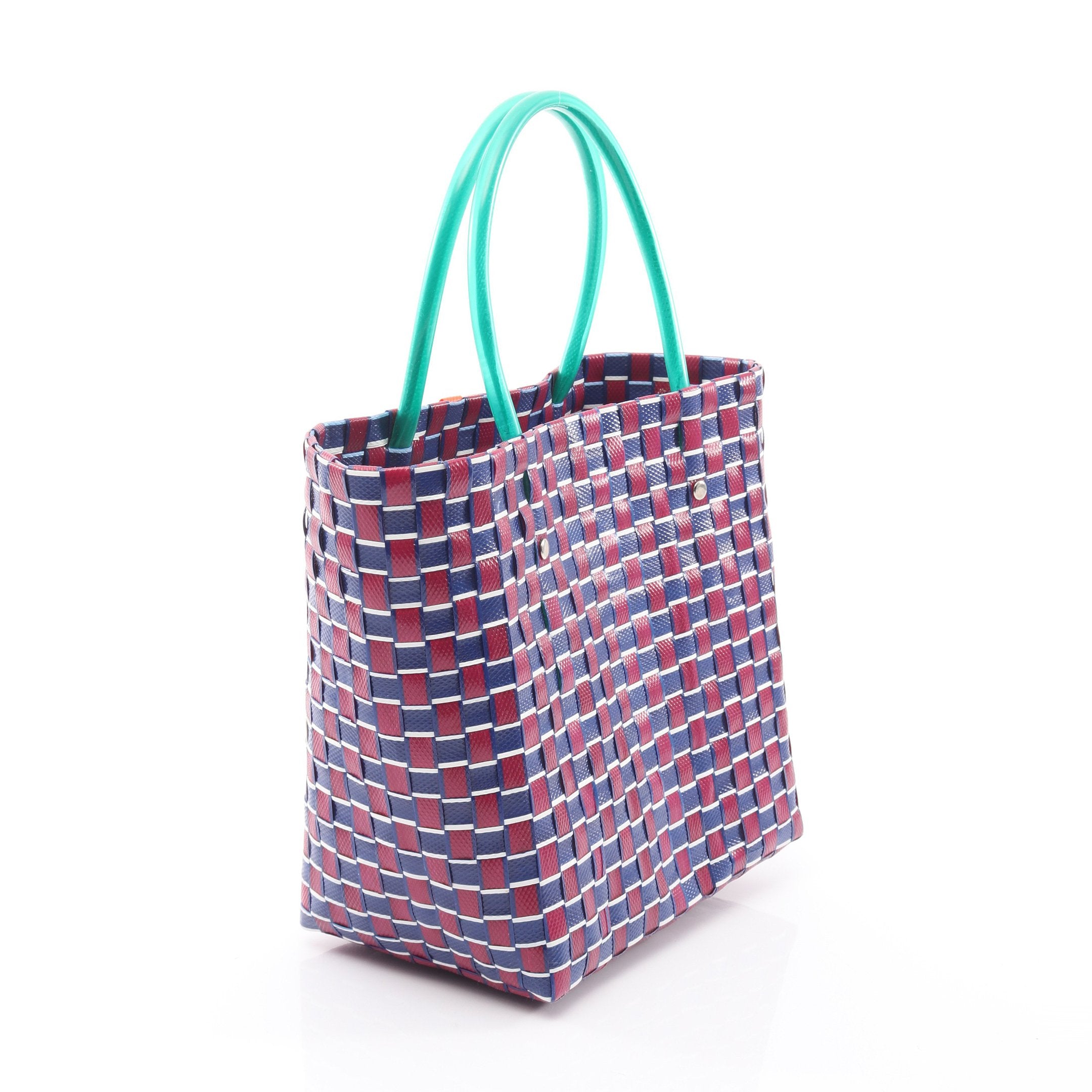 かごバッグ ハンドバッグ ポリプロピレン PVC マルチカラー マルニ – RECLO