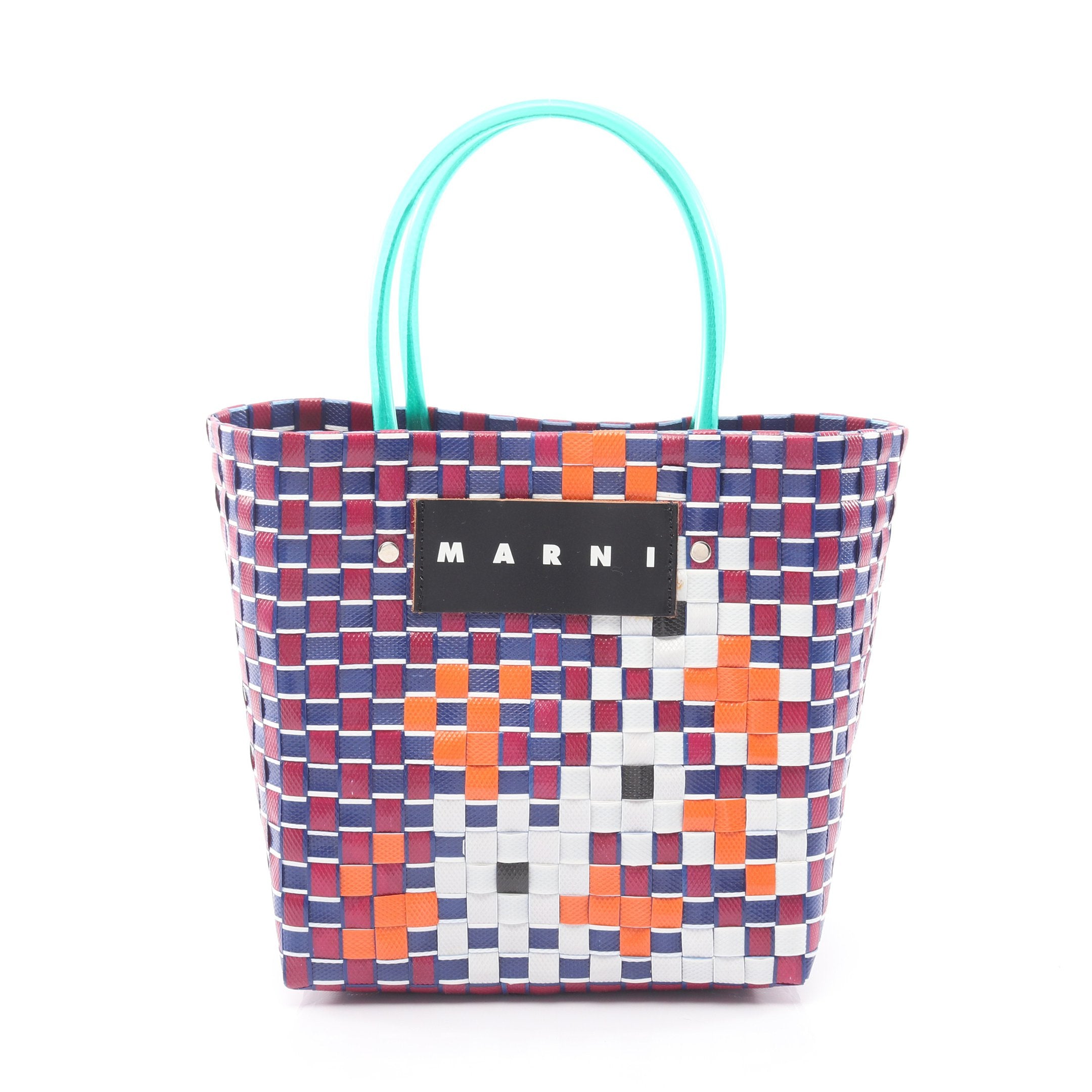 かごバッグ ハンドバッグ ポリプロピレン PVC マルチカラー マルニ – RECLO