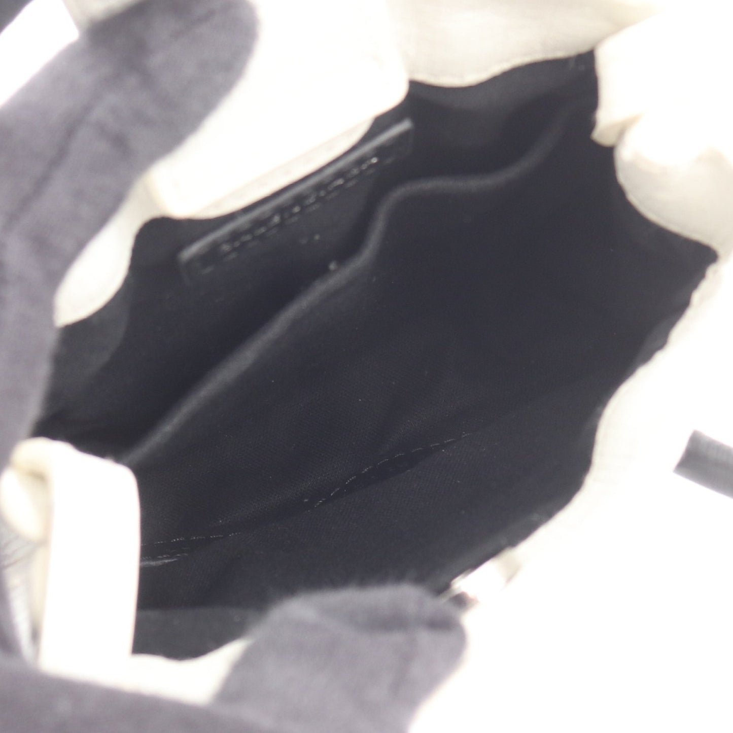 SHOPPING PHONE HOLDER ショッピング フォンフォルダー ショルダーバッグ レオパード レザー ホワイト ブラック 2WAY バレンシアガ バッグ BALENCIAGA