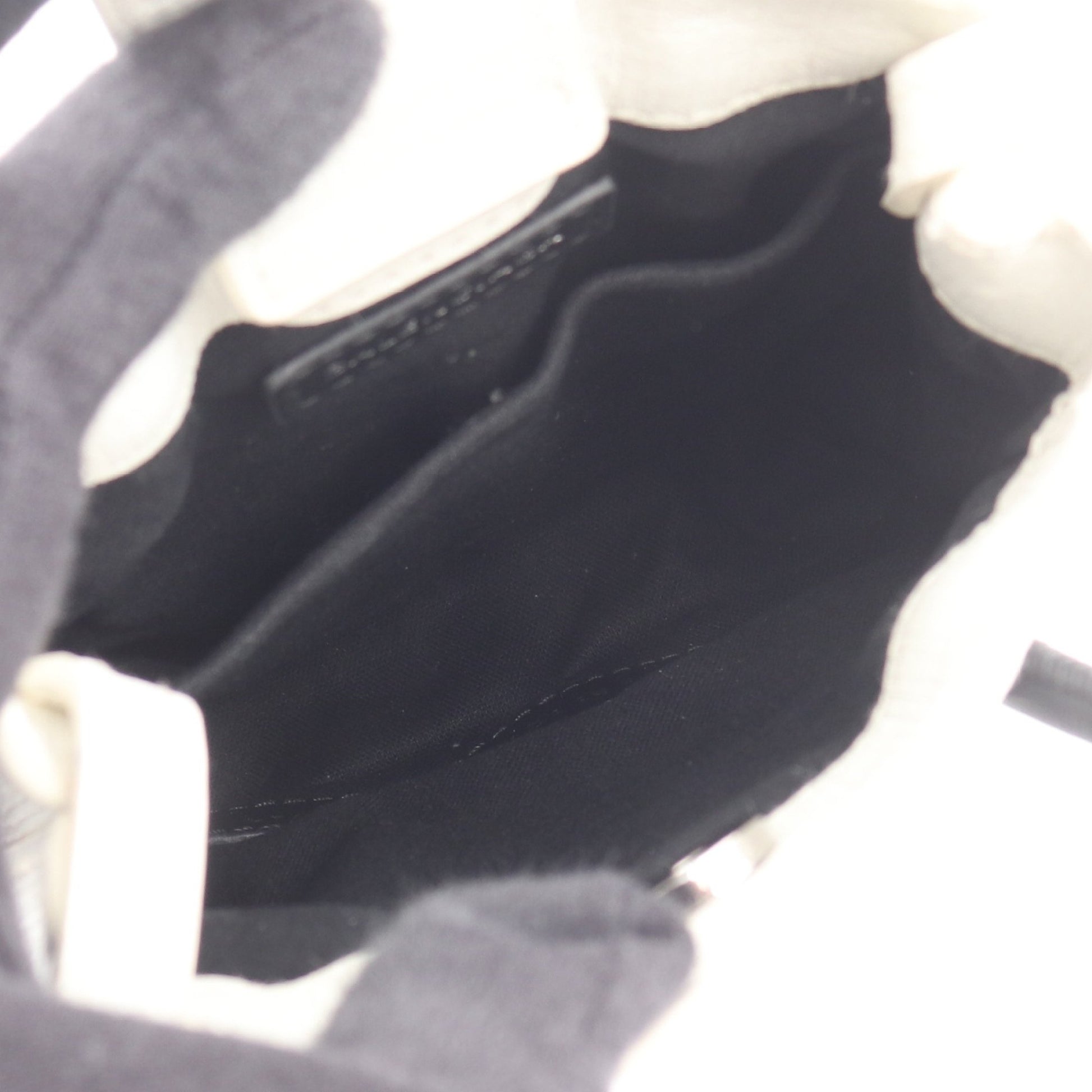 SHOPPING PHONE HOLDER ショッピング フォンフォルダー ショルダーバッグ レオパード レザー ホワイト ブラック 2WAY バレンシアガ バッグ BALENCIAGA