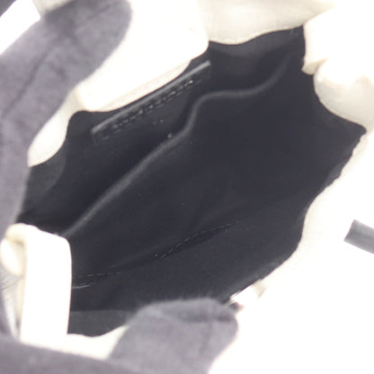 SHOPPING PHONE HOLDER ショッピング フォンフォルダー ショルダーバッグ レオパード レザー ホワイト ブラック 2WAY バレンシアガ バッグ BALENCIAGA