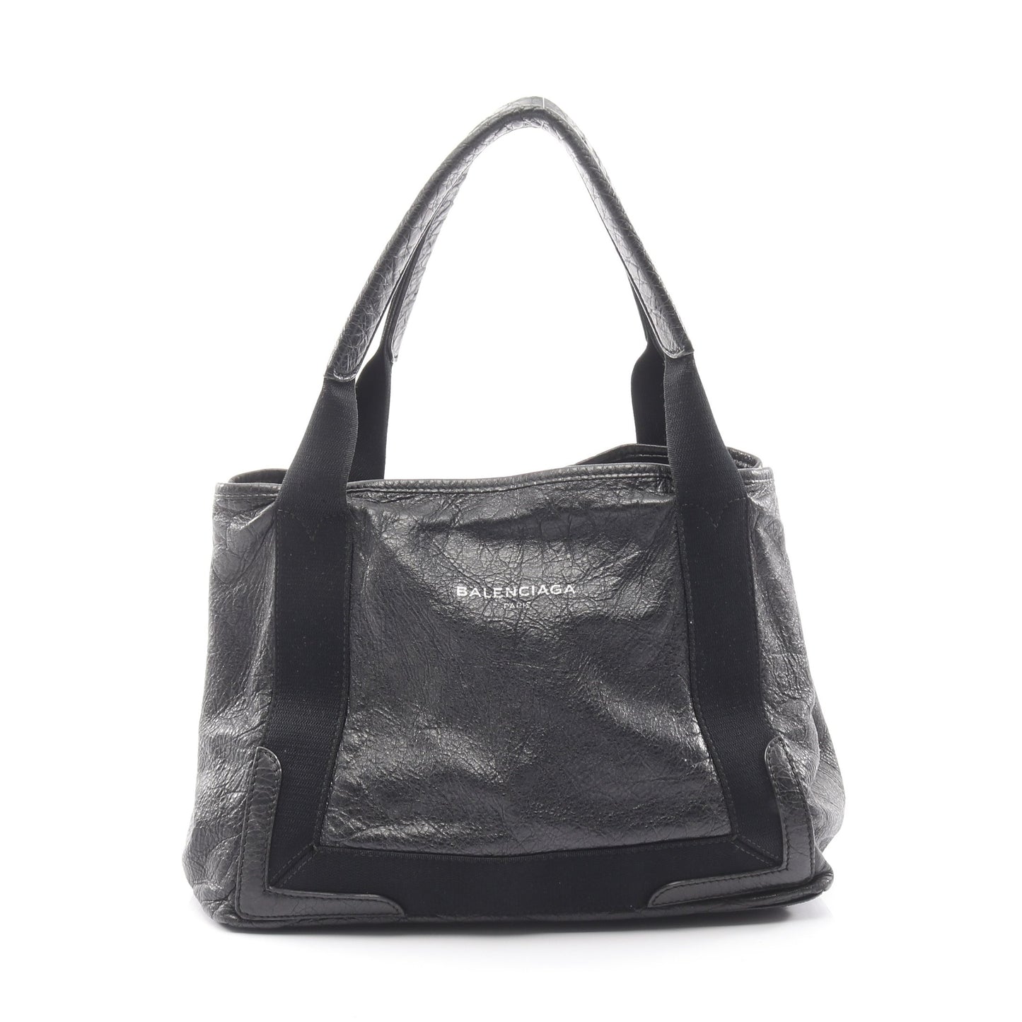 NAVY CABAS S ネイビーカバ ハンドバッグ トートバッグ レザー ブラック バレンシアガ バッグ BALENCIAGA