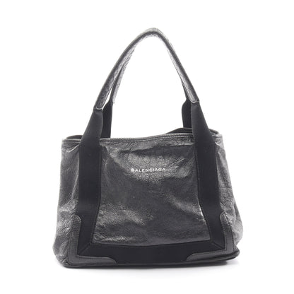 NAVY CABAS S ネイビーカバ ハンドバッグ トートバッグ レザー ブラック バレンシアガ バッグ BALENCIAGA