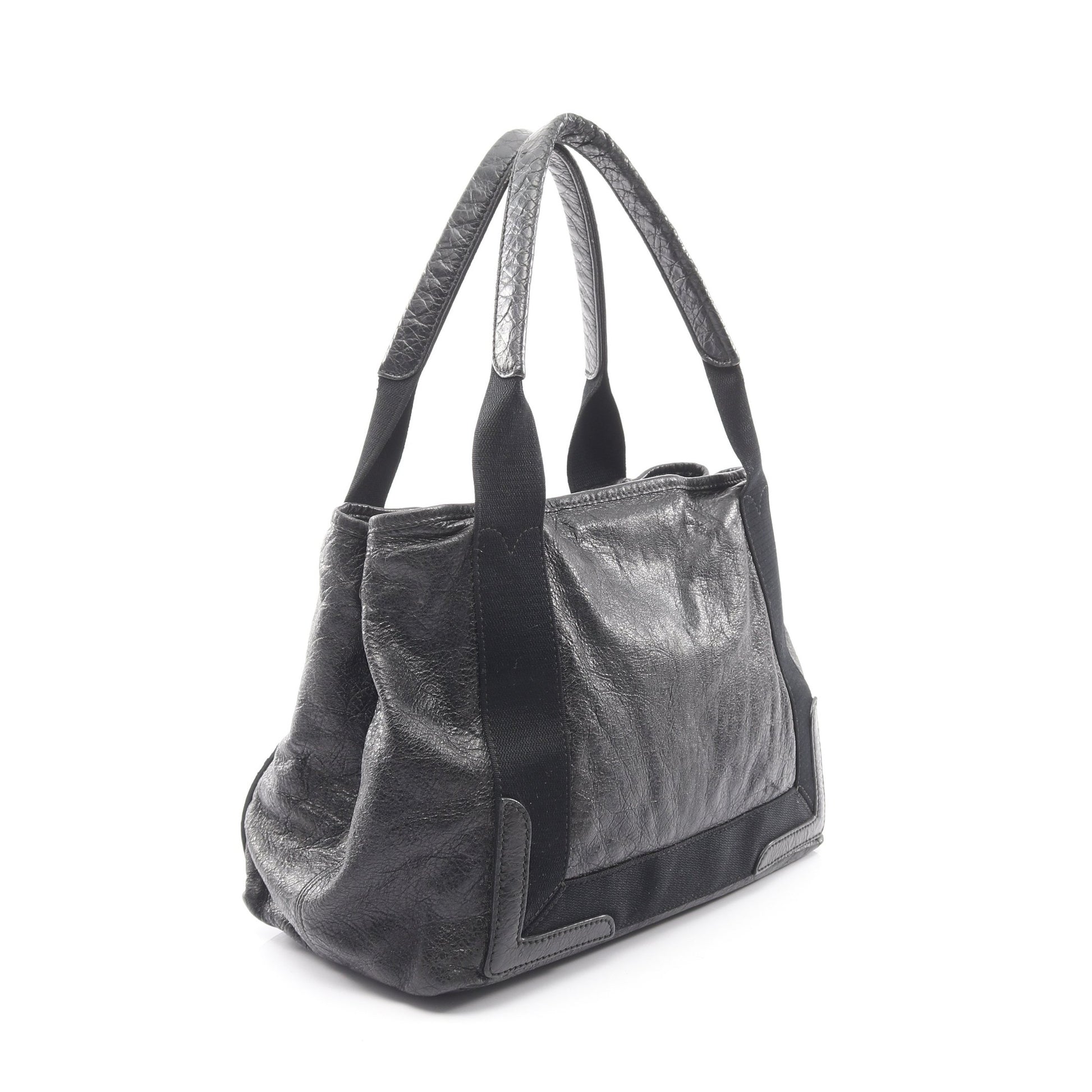 NAVY CABAS S ネイビーカバ ハンドバッグ トートバッグ レザー ブラック バレンシアガ バッグ BALENCIAGA