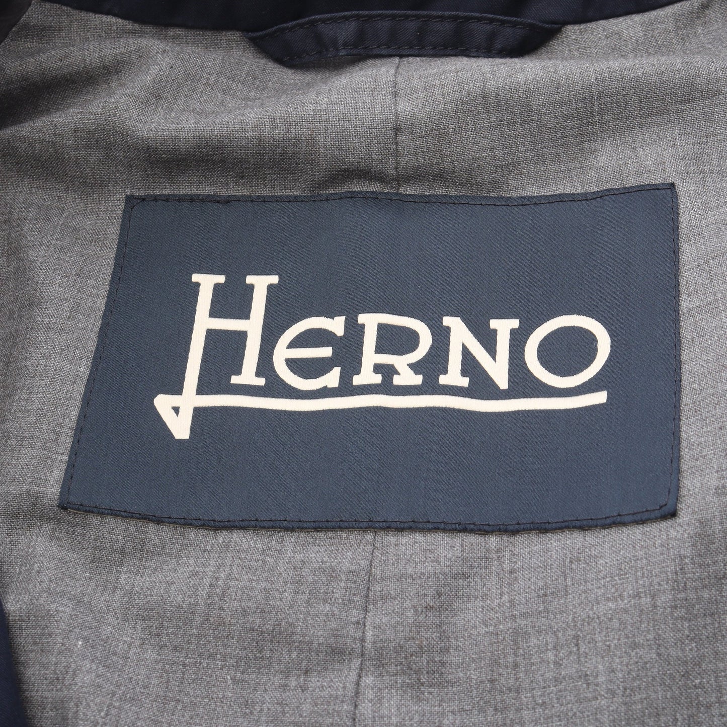 コート コットン ネイビー ヘルノ アウター HERNO
