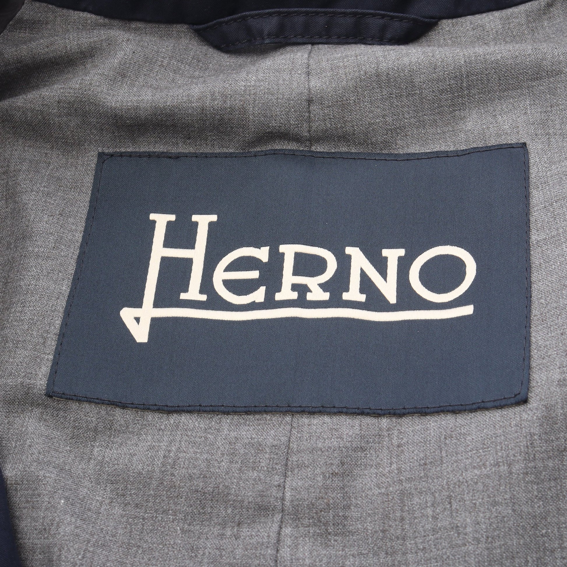 コート コットン ネイビー ヘルノ アウター HERNO
