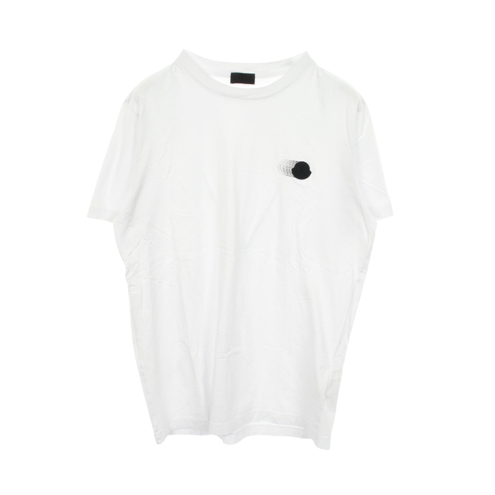 半袖Tシャツ クルーネック ロゴ コットン ホワイト モンクレール トップス MONCLER