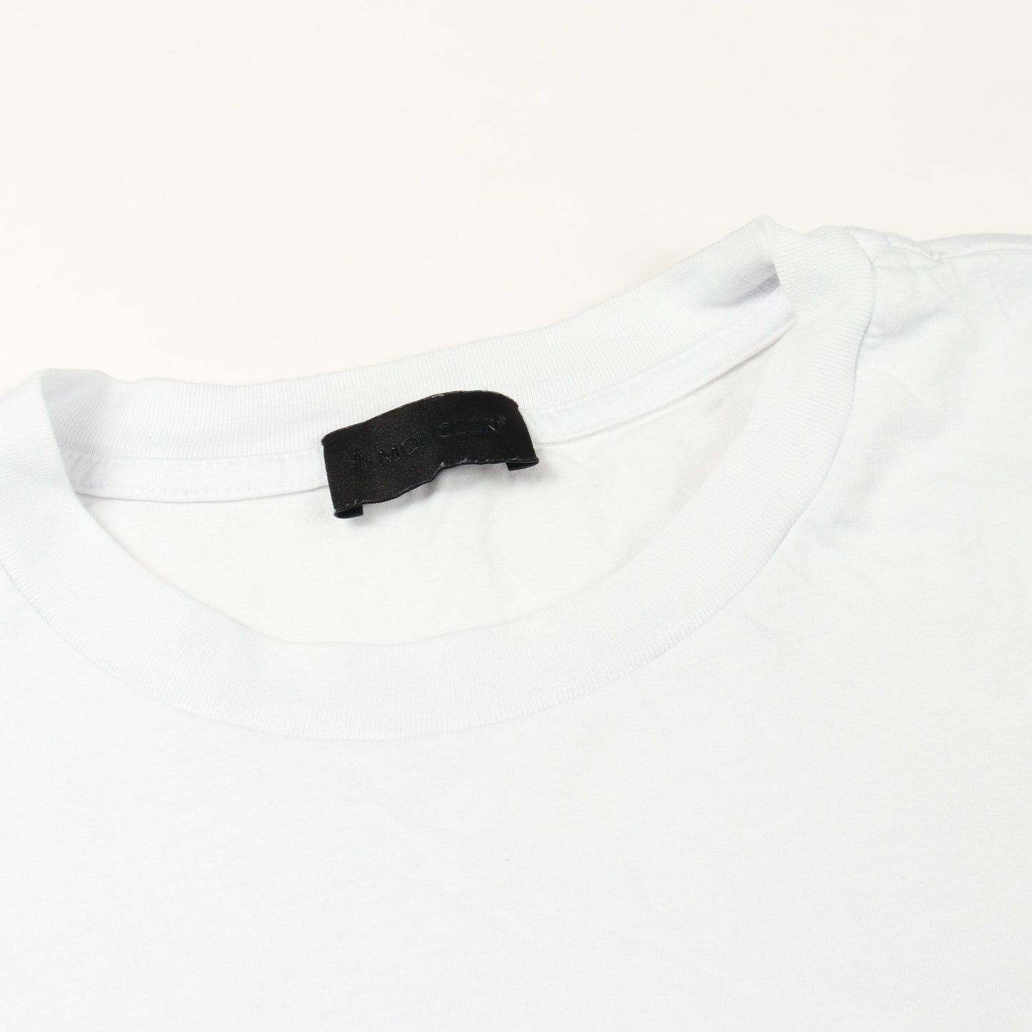 半袖Tシャツ クルーネック ロゴ コットン ホワイト モンクレール トップス MONCLER