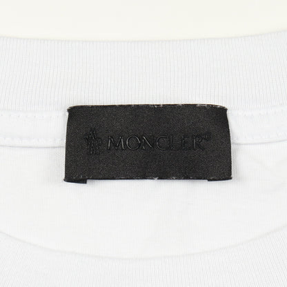 半袖Tシャツ クルーネック ロゴ コットン ホワイト モンクレール トップス MONCLER