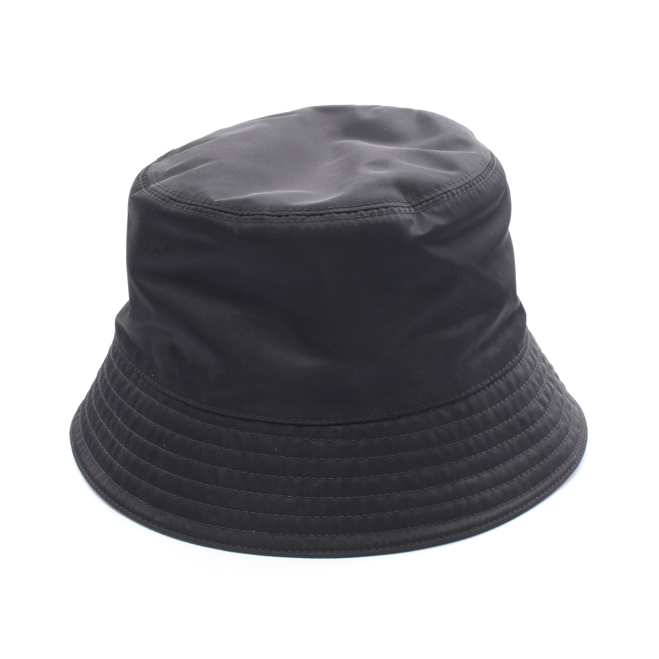 トライアングルロゴ バケット ハット ナイロン ブラック プラダ – RECLO
