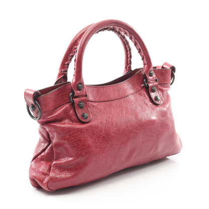 ザ ファースト ハンドバッグ レザー レッド 2WAY バレンシアガ バッグ BALENCIAGA