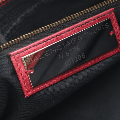 ザ ファースト ハンドバッグ レザー レッド 2WAY バレンシアガ バッグ BALENCIAGA