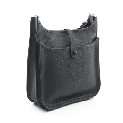 エヴリン 3 トロワ PM ショルダーバッグ トリヨンクレマンス ブラック シルバー金具 Y刻印 エルメス バッグ HERMES