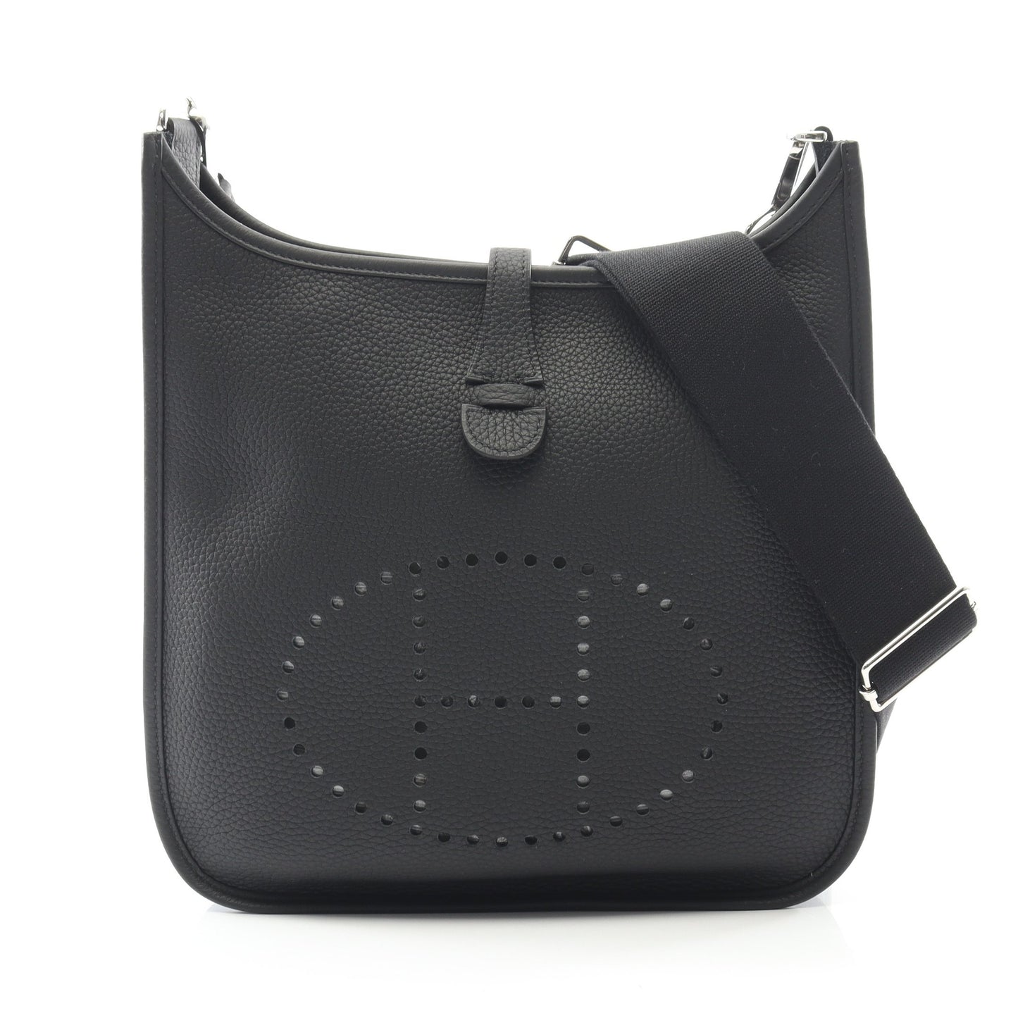 エヴリン 3 トロワ PM ショルダーバッグ トリヨンクレマンス ブラック シルバー金具 Y刻印 エルメス バッグ HERMES