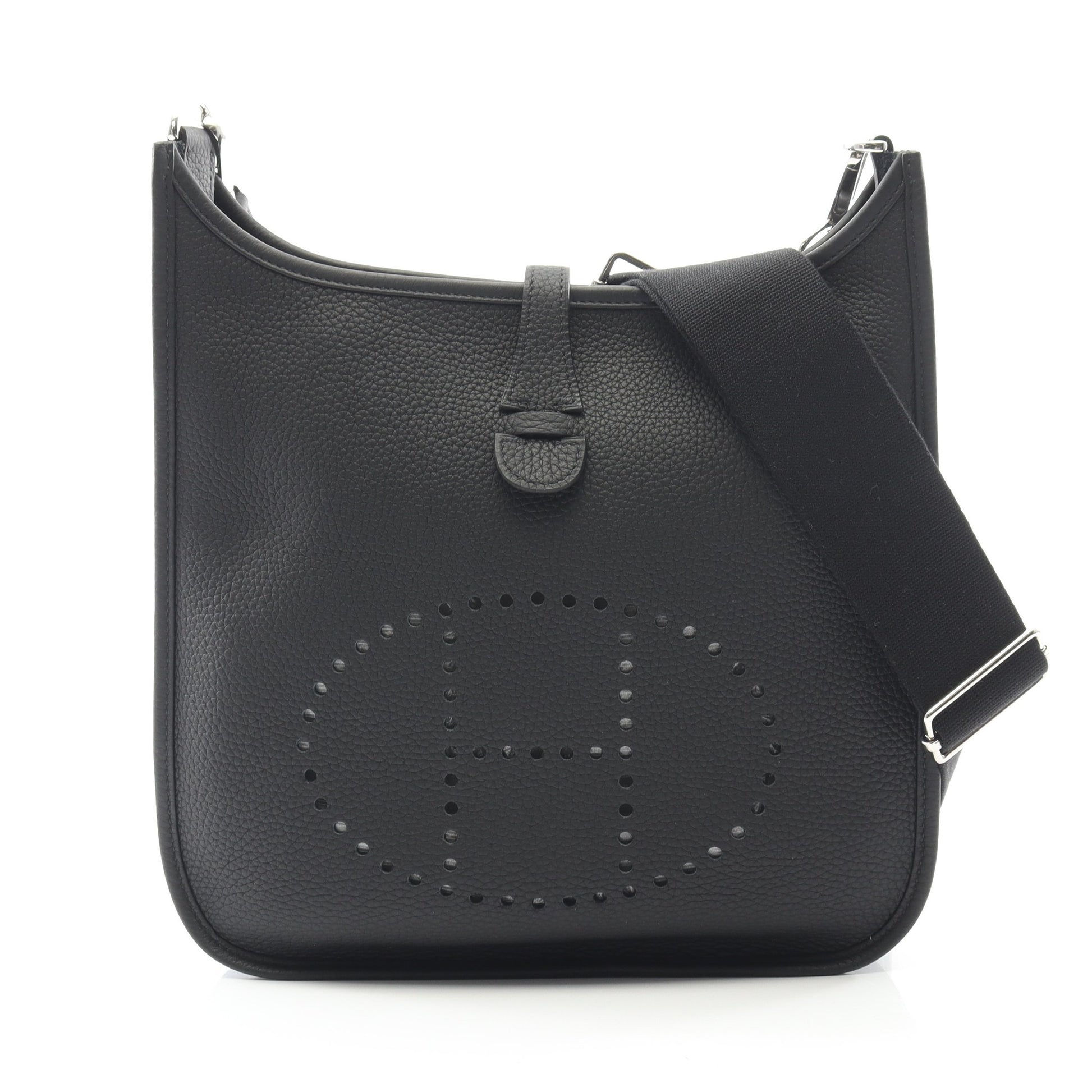 エヴリン 3 トロワ PM ショルダーバッグ トリヨンクレマンス ブラック シルバー金具 Y刻印 エルメス バッグ HERMES