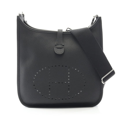 エヴリン 3 トロワ PM ショルダーバッグ トリヨンクレマンス ブラック シルバー金具 Y刻印 エルメス バッグ HERMES