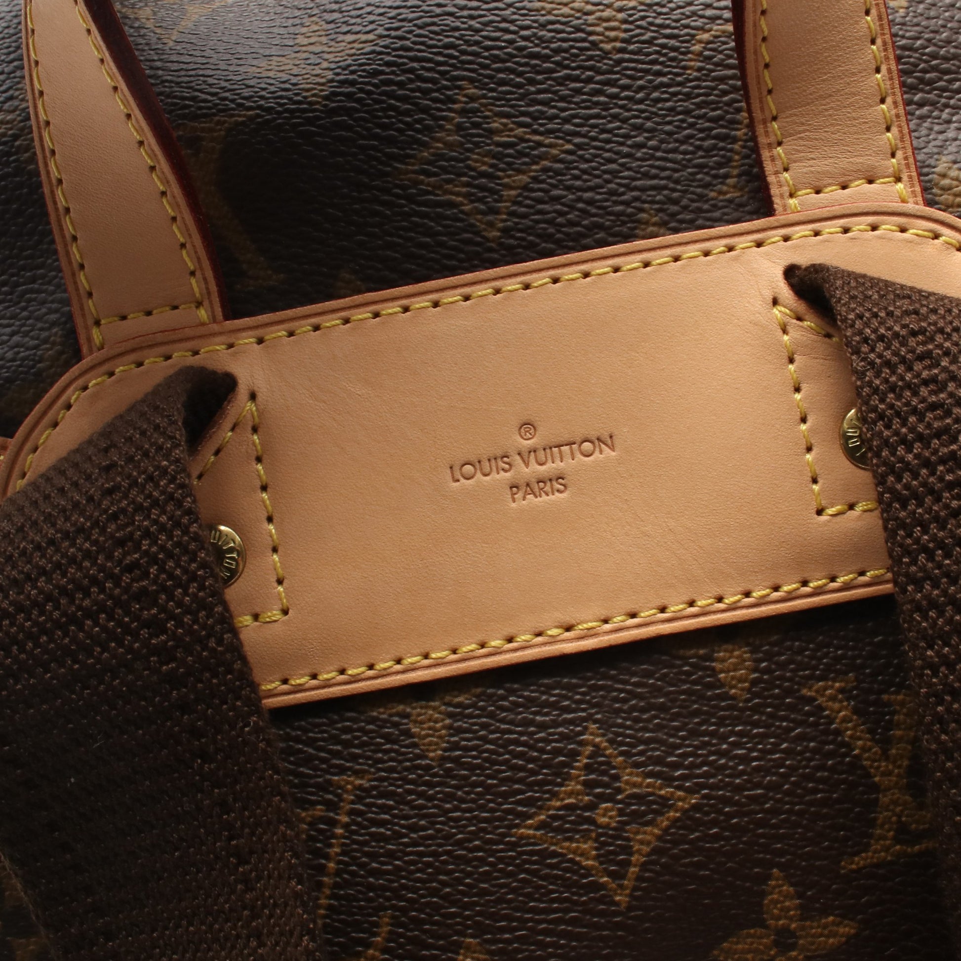 サックアド ボスフォール モノグラム バックパック リュックサック PVC レザー ブラウン ルイヴィトン バッグ LOUIS VUITTON