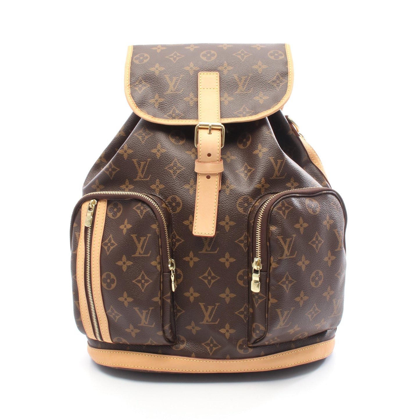 サックアド ボスフォール モノグラム バックパック リュックサック PVC レザー ブラウン ルイヴィトン バッグ LOUIS VUITTON