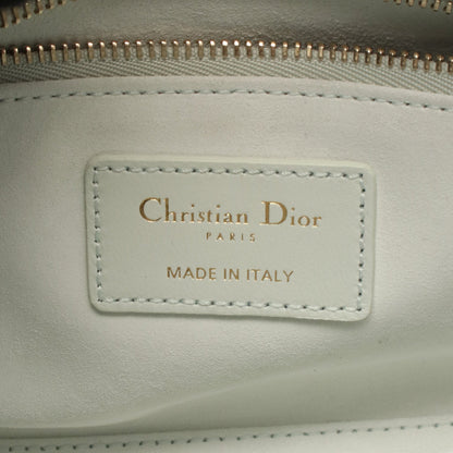 LADY DIOR MY ABCDIOR レディディオール スモール カナージュ ハンドバッグ レザー ライトグリーン 2WAY クリスチャンディオール バッグ Christian Dior