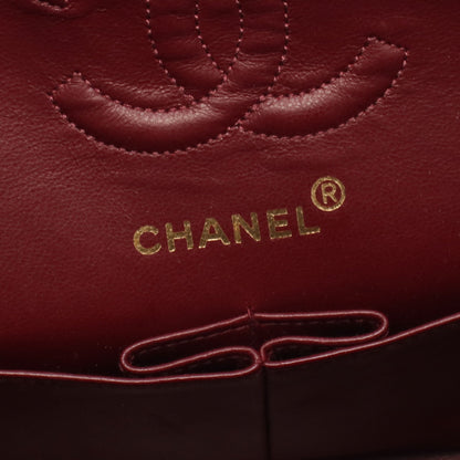 マトラッセ Wフラップ Wチェーンショルダーバッグ ラムスキン ブラック ゴールド金具 シャネル バッグ CHANEL