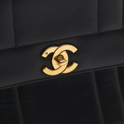 マドモアゼル ハンドバッグ ラムスキン ブラック ゴールド金具 シャネル バッグ CHANEL