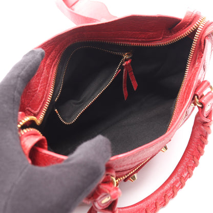 クラシック ミニシティ ハンドバッグ レザー レッド 2WAY バレンシアガ バッグ BALENCIAGA