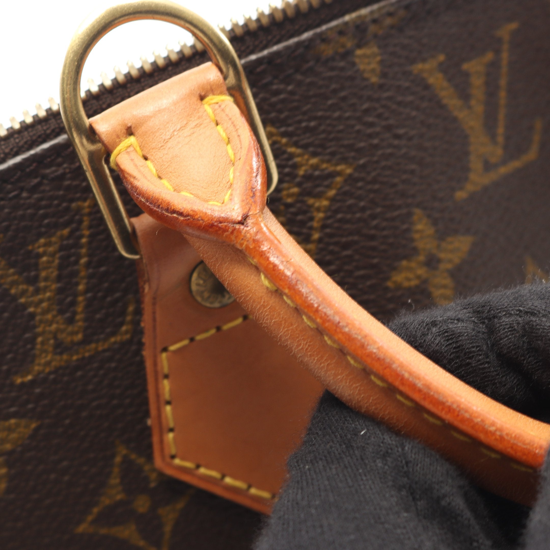 アルマPM モノグラム ハンドバッグ PVC レザー ブラウン ルイヴィトン