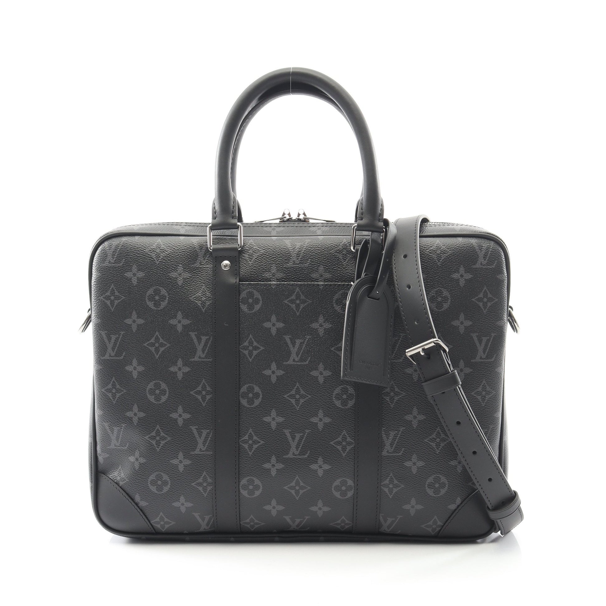 ポルトドキュマン ヴォワヤージュ モノグラムエクリプス ビジネスバッグ PVC レザー ブラック 2WAY ルイヴィトン バッグ LOUIS VUITTON