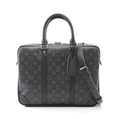 ポルトドキュマン ヴォワヤージュ モノグラムエクリプス ビジネスバッグ PVC レザー ブラック 2WAY ルイヴィトン バッグ LOUIS VUITTON