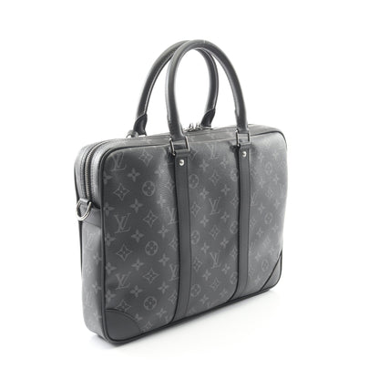 ポルトドキュマン ヴォワヤージュ モノグラムエクリプス ビジネスバッグ PVC レザー ブラック 2WAY ルイヴィトン バッグ LOUIS VUITTON