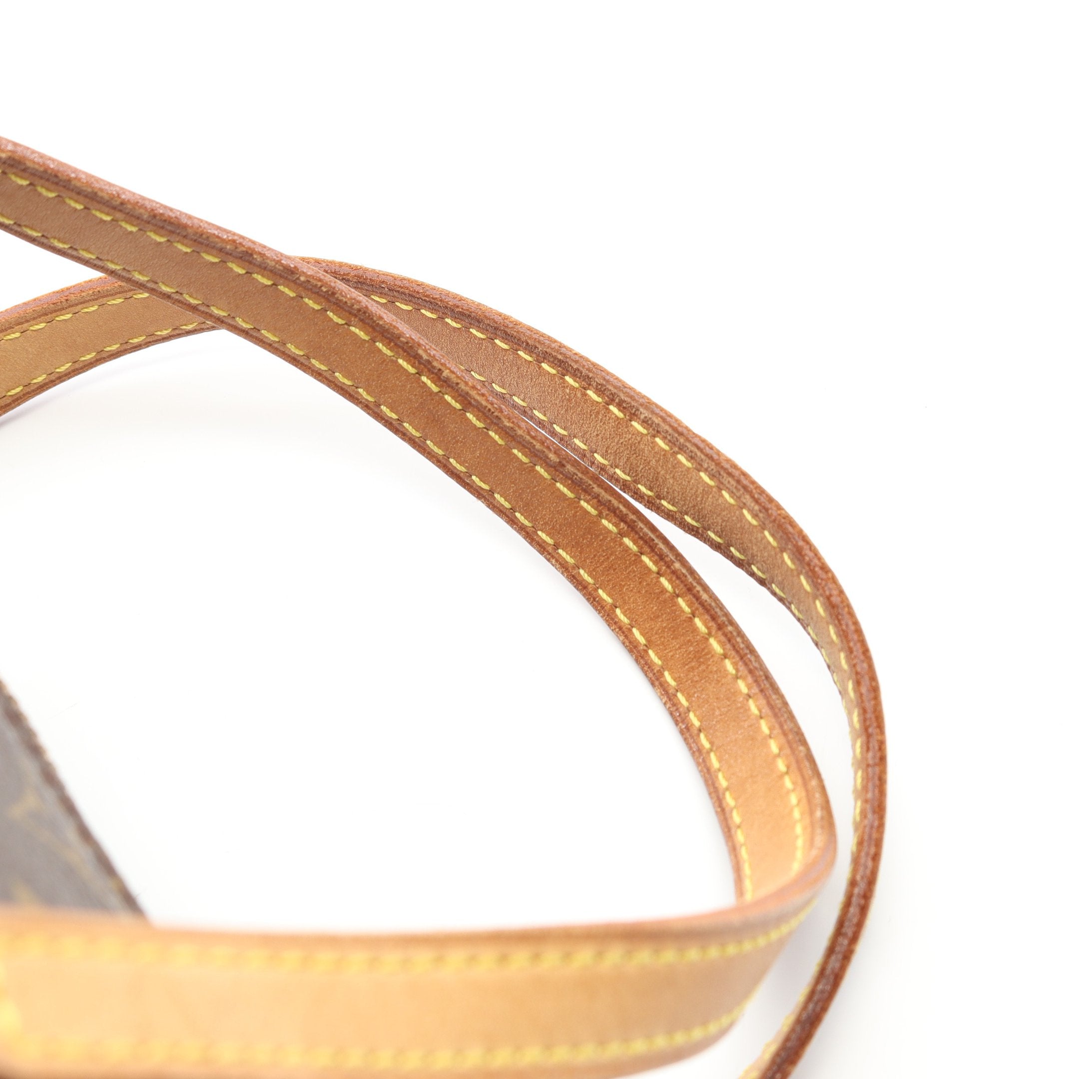 パピヨン26 モノグラム ハンドバッグ PVC レザー ブラウン ルイ