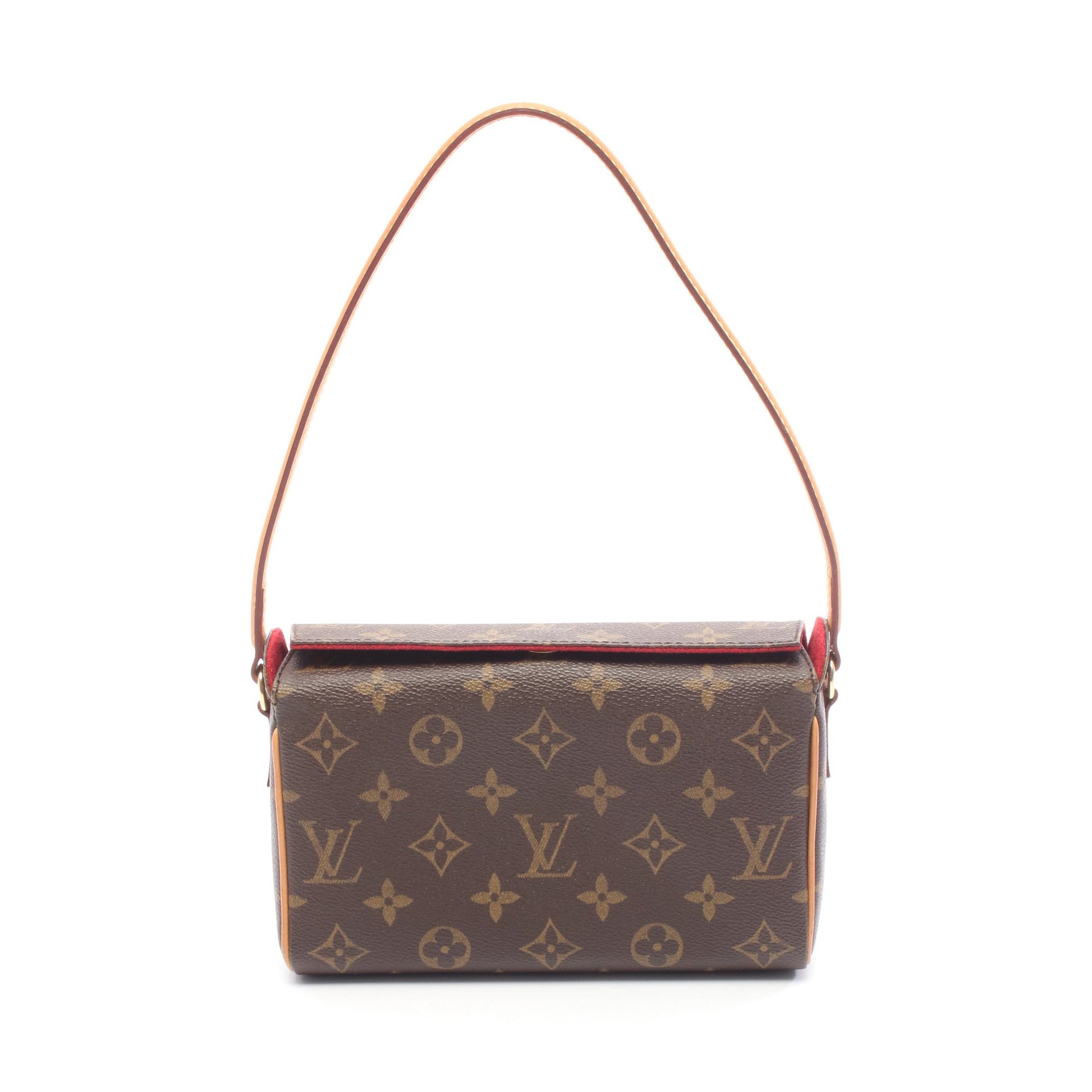 レシタル モノグラム ハンドバッグ PVC レザー ブラウン ルイヴィトン バッグ LOUIS VUITTON
