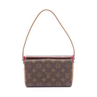 レシタル モノグラム ハンドバッグ PVC レザー ブラウン ルイヴィトン バッグ LOUIS VUITTON