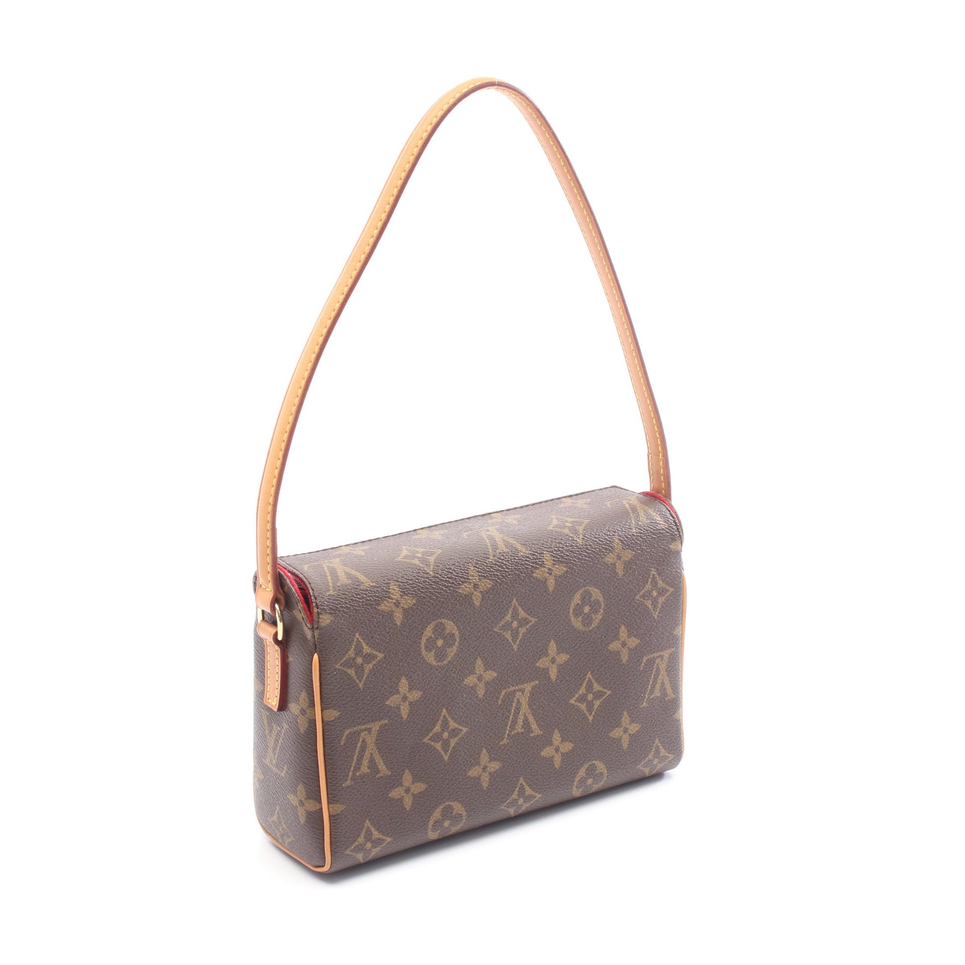 レシタル モノグラム ハンドバッグ PVC レザー ブラウン ルイヴィトン バッグ LOUIS VUITTON