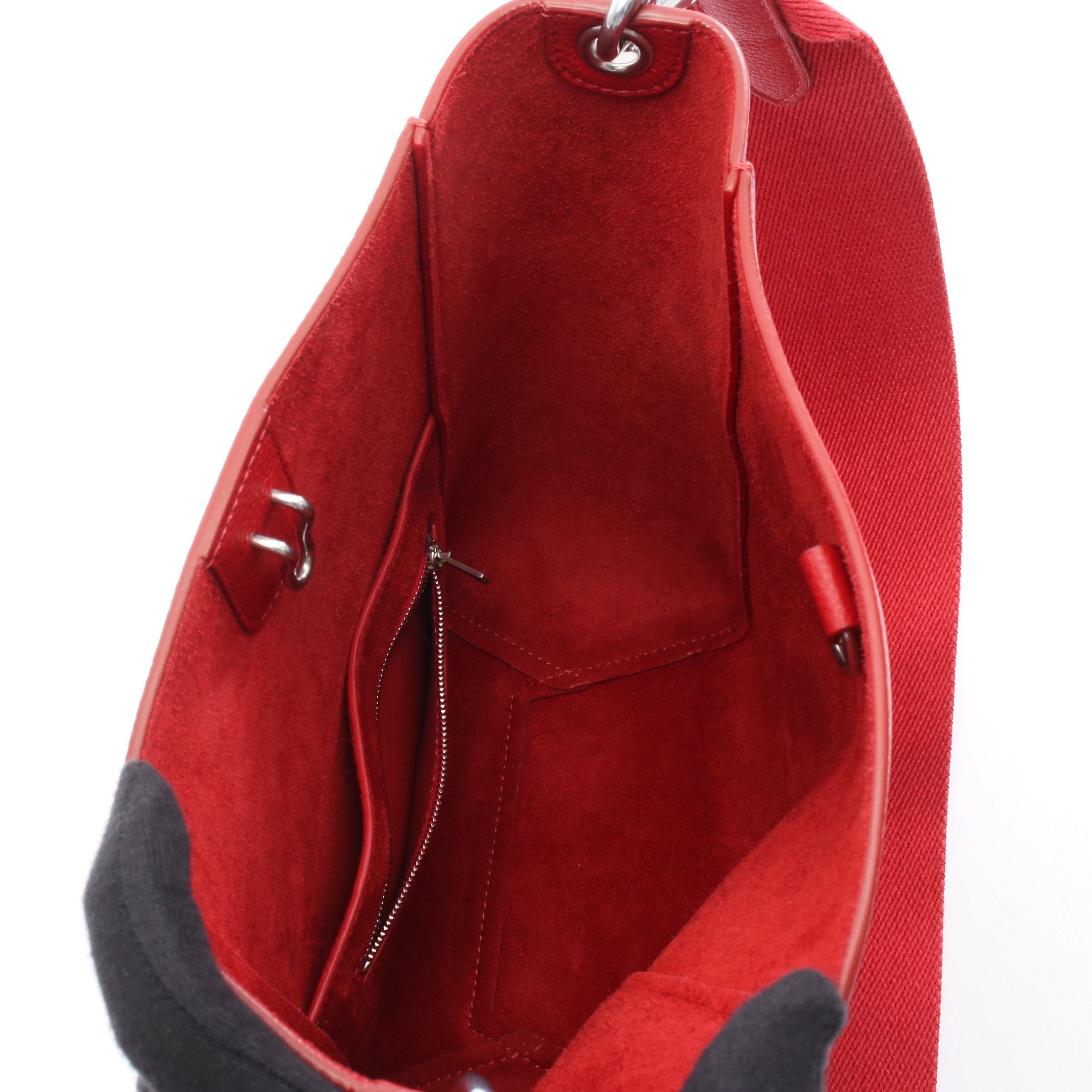 セリーヌ CELINE サングル バケット スモール ショルダーバッグ バッグ レザー レディース レッド系 178303 【中古】 サングル バケット スモール ショルダーバッグ レザー オレンジレッド