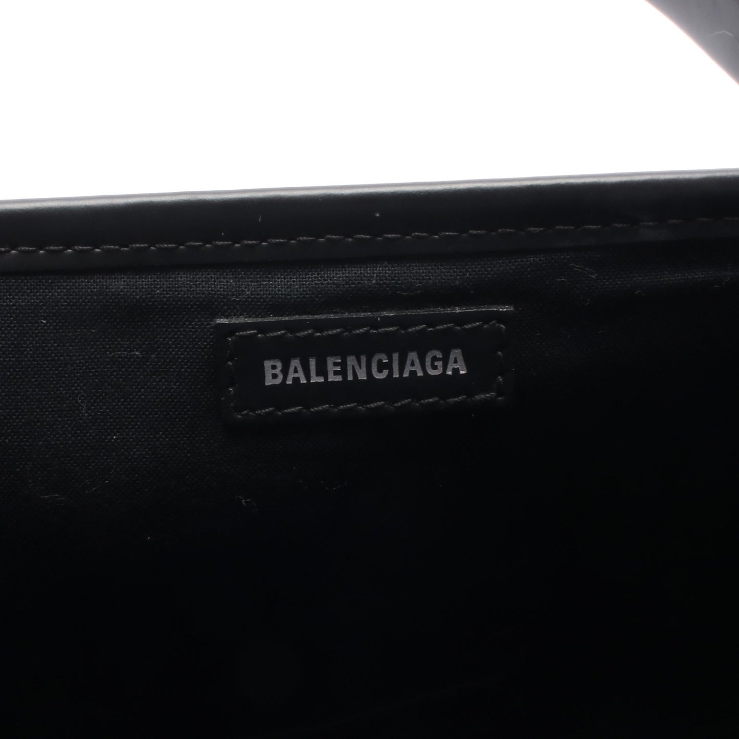 ネイビーカバ XS ハンドバッグ キャンバス レザー ブラック 2WAY バレンシアガ バッグ BALENCIAGA
