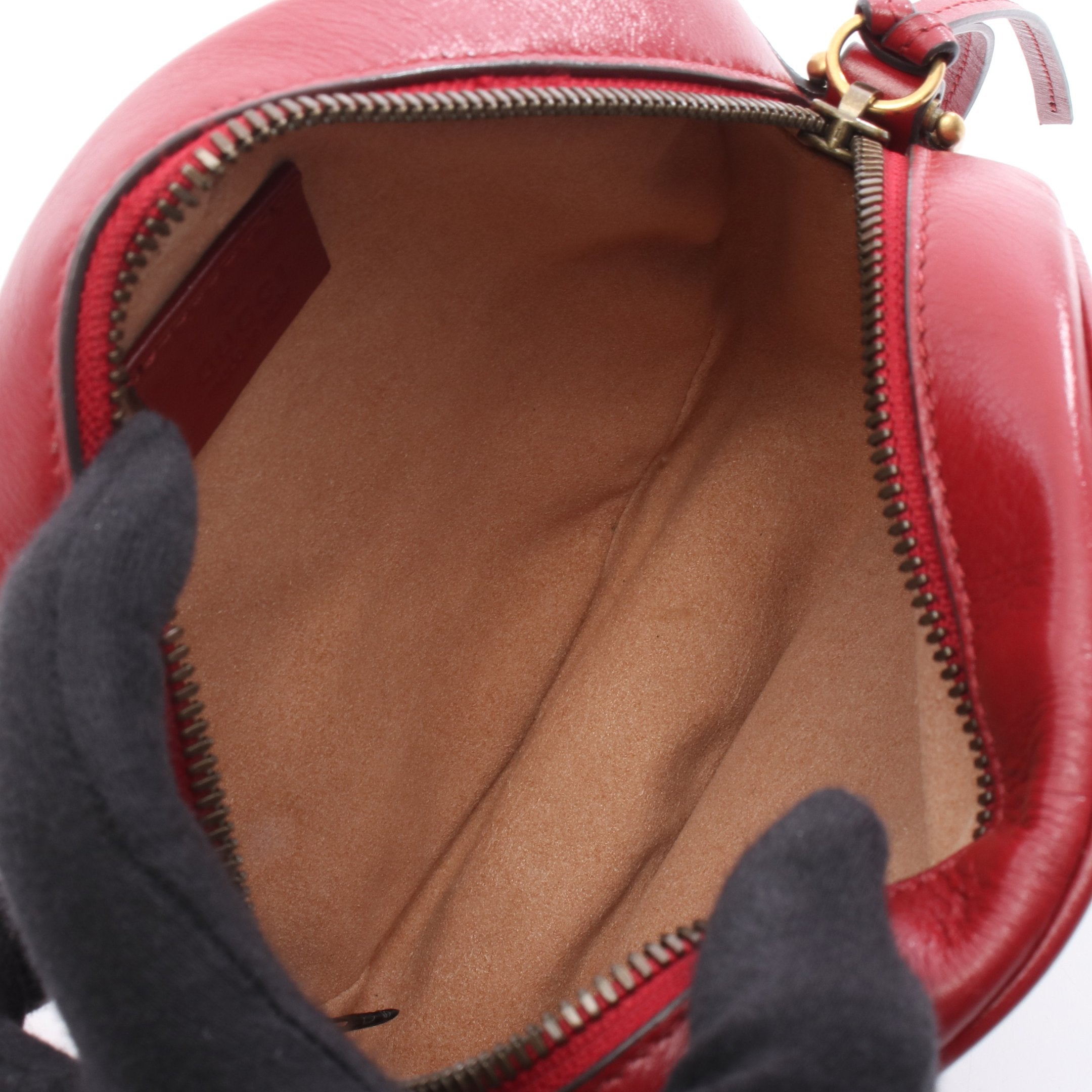 GGマーモント ラウンド ミニ チェーンショルダーバッグ ハート