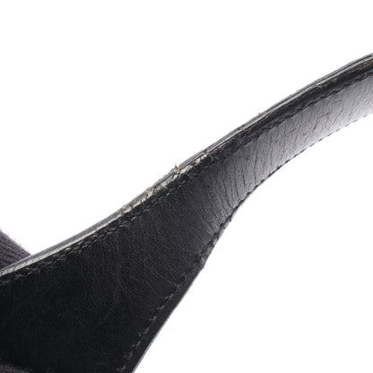 ジャッキー GGキャンバス ワンショルダーバッグ キャンバス レザー ネイビー ブラック グッチ バッグ GUCCI