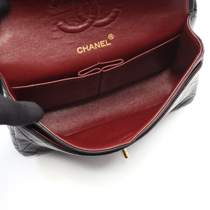 マトラッセ Wフラップ Wチェーンショルダーバッグ ラムスキン ブラック ゴールド金具 シャネル バッグ CHANEL