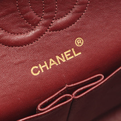 マトラッセ Wフラップ Wチェーンショルダーバッグ ラムスキン ブラック ゴールド金具 シャネル バッグ CHANEL