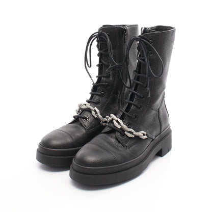 Nari レースアップ ブーツ レザー ブラック チェーン ジミーチュウ シューズ JIMMY CHOO