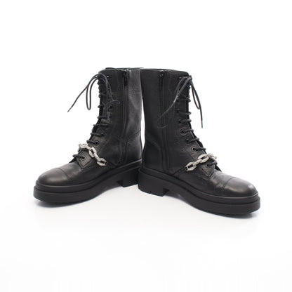 Nari レースアップ ブーツ レザー ブラック チェーン ジミーチュウ シューズ JIMMY CHOO