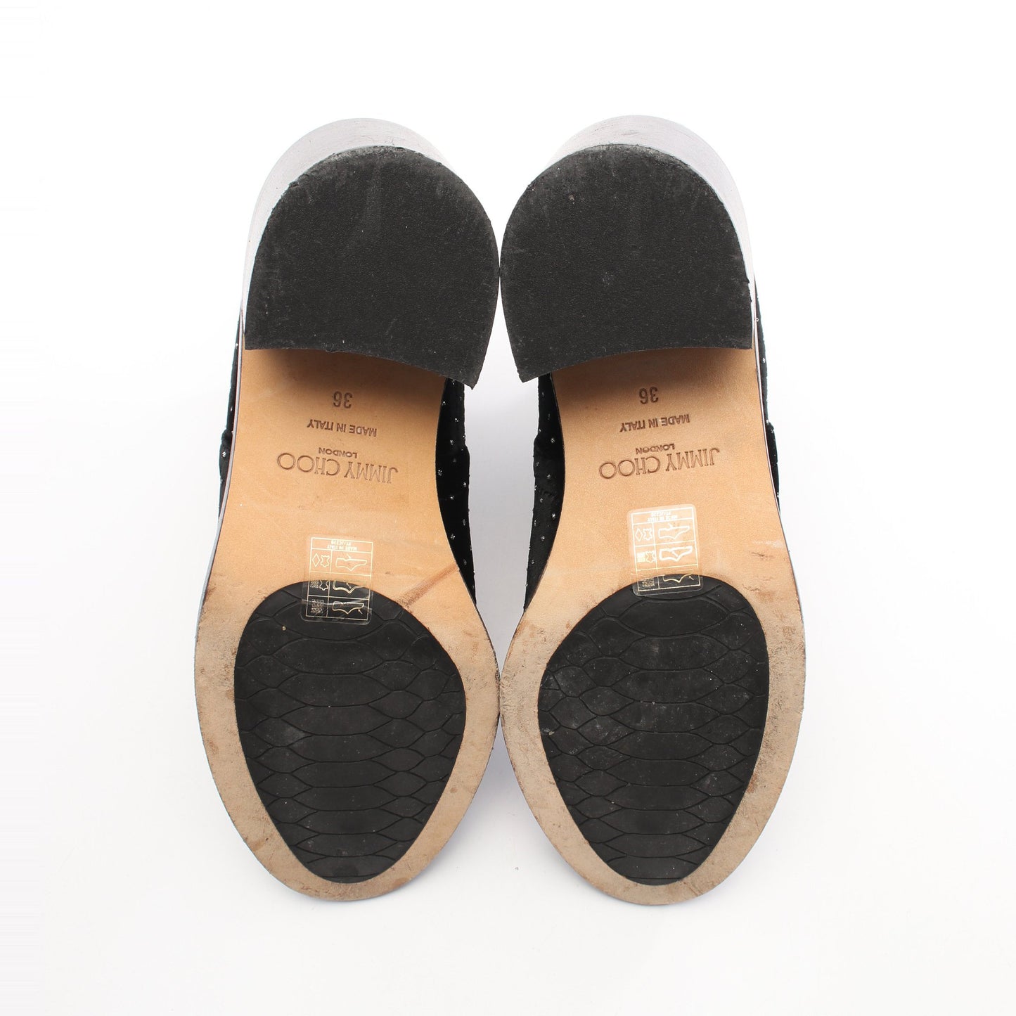 サイドゴアブーツ ドット ベロア ブラック グリッター ジミーチュウ シューズ JIMMY CHOO